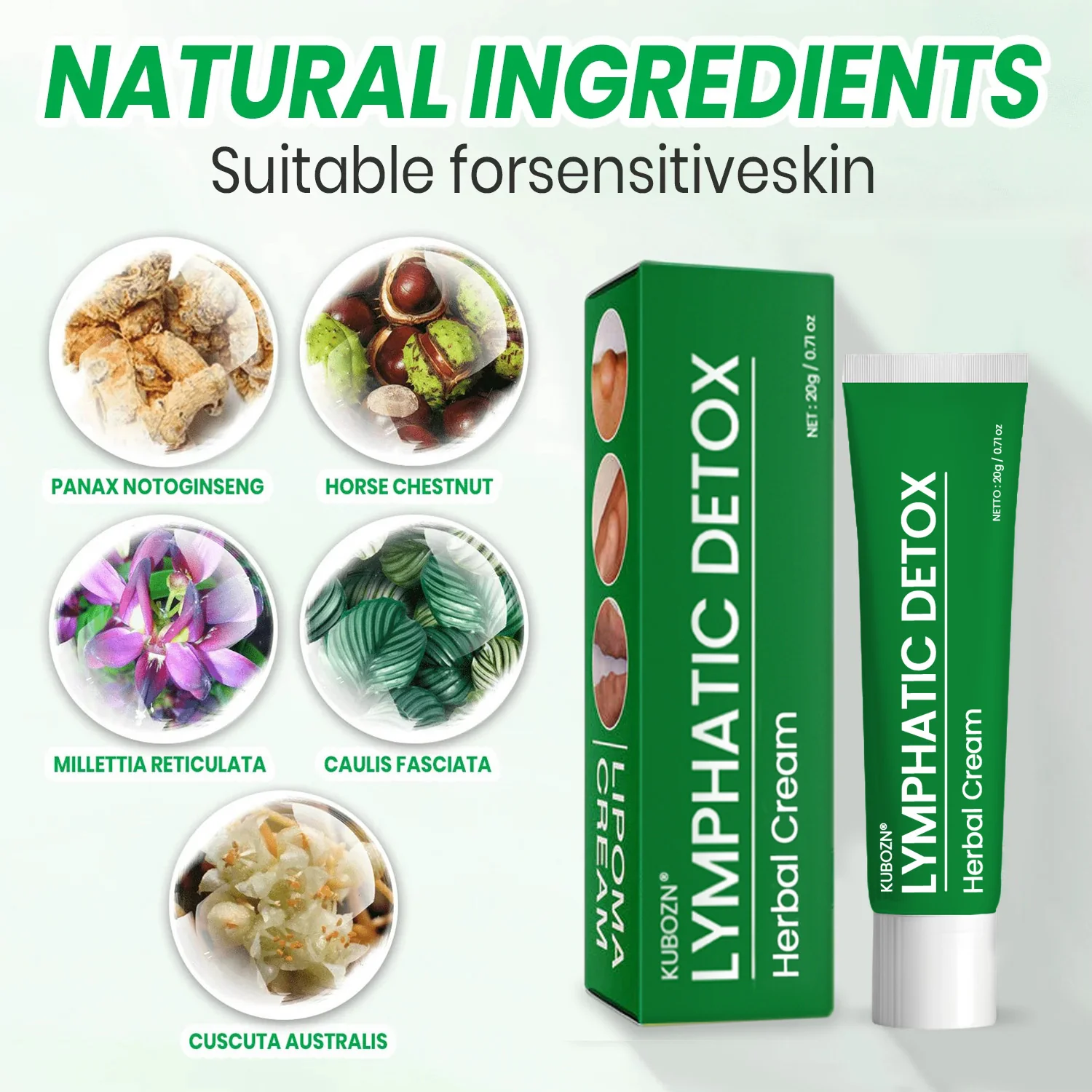 🌿KUBOZN® Lymphatic Detox Herbal Cream - Image 3